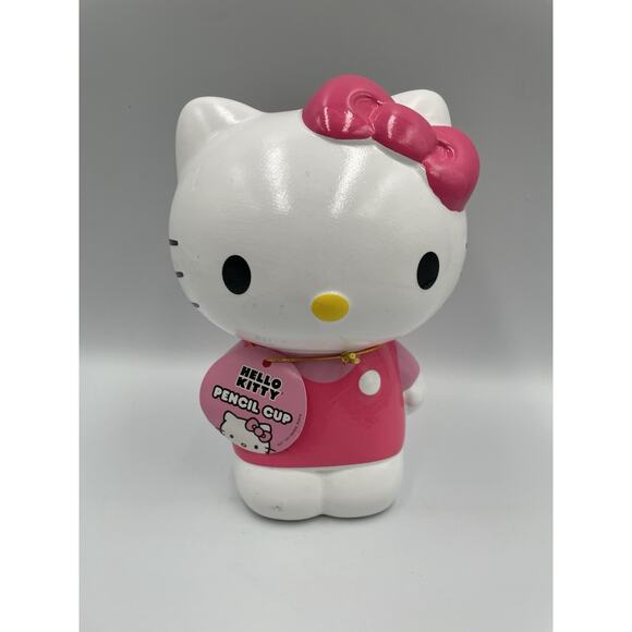 Sanrio Hello Kitty Pencil Cup / Cosmetic Brush Holder NWT Free Shipping - Picture 1 of 8